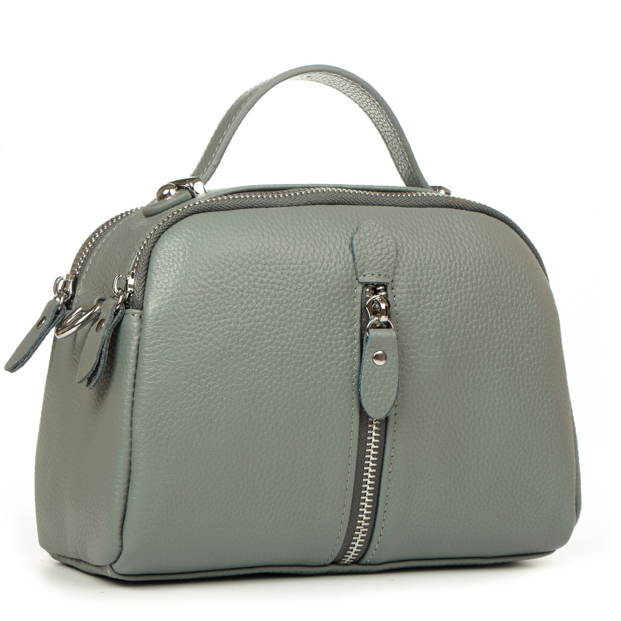 Сумка клатч кросс боді жіноча шкіряна маленька синя на плече один відділ та кишені на змійках Alex Rai 2906