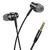 Навушники провідні вакуумні з мікрофоном BOROFONE BM87 Element |AUX, 1,2м| Чорний, фото 3
