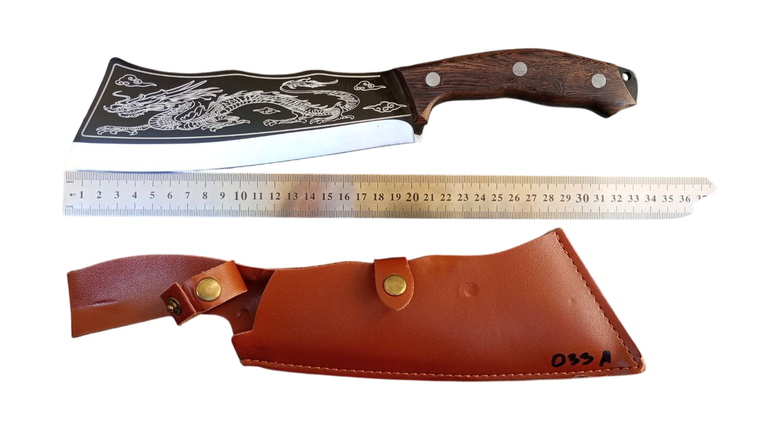 Куровий кухонний ніж для м’яса (60), фото 2