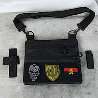 Мужская сумка кросс-боди, Плечевая мужская вместительная сумка Военная сумка ВСУ слинг NB-13