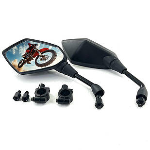 Дзеркала квадроциклу мотоцикла з кріпленнями 22 мм Kawasaki