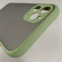 Чохол для Apple iPhone 11 Pro матовий із закритою камерою чохол на телефон айфон 11 про зелений tcb, фото 5