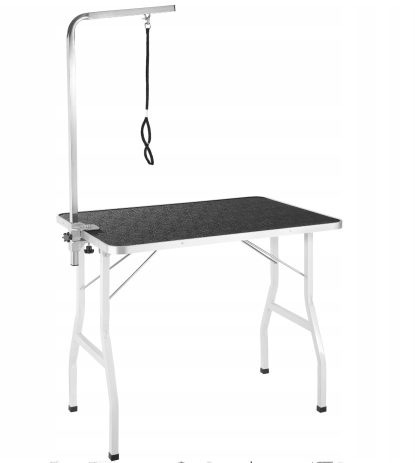 Стіл для грумінгу TecTake 90х60 см із регульованою за висотою ручкою, фото 1