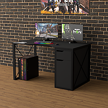 Ігровий стіл Лофт для геймерів із металу і ЛДСП Rasin LOFT-17 ZEUS-Game