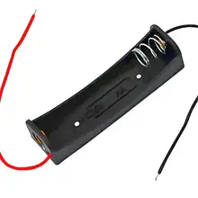 Корпус для однієї батарейки типу АА TCOM, 17х58 мм, з дротами 1уп-100 шт.