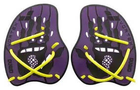 Лопатки для плавання Arena VORTEX EVOLUTION HAND PADDLE фіолетовий, жовтий Уні L original Акція Знижка