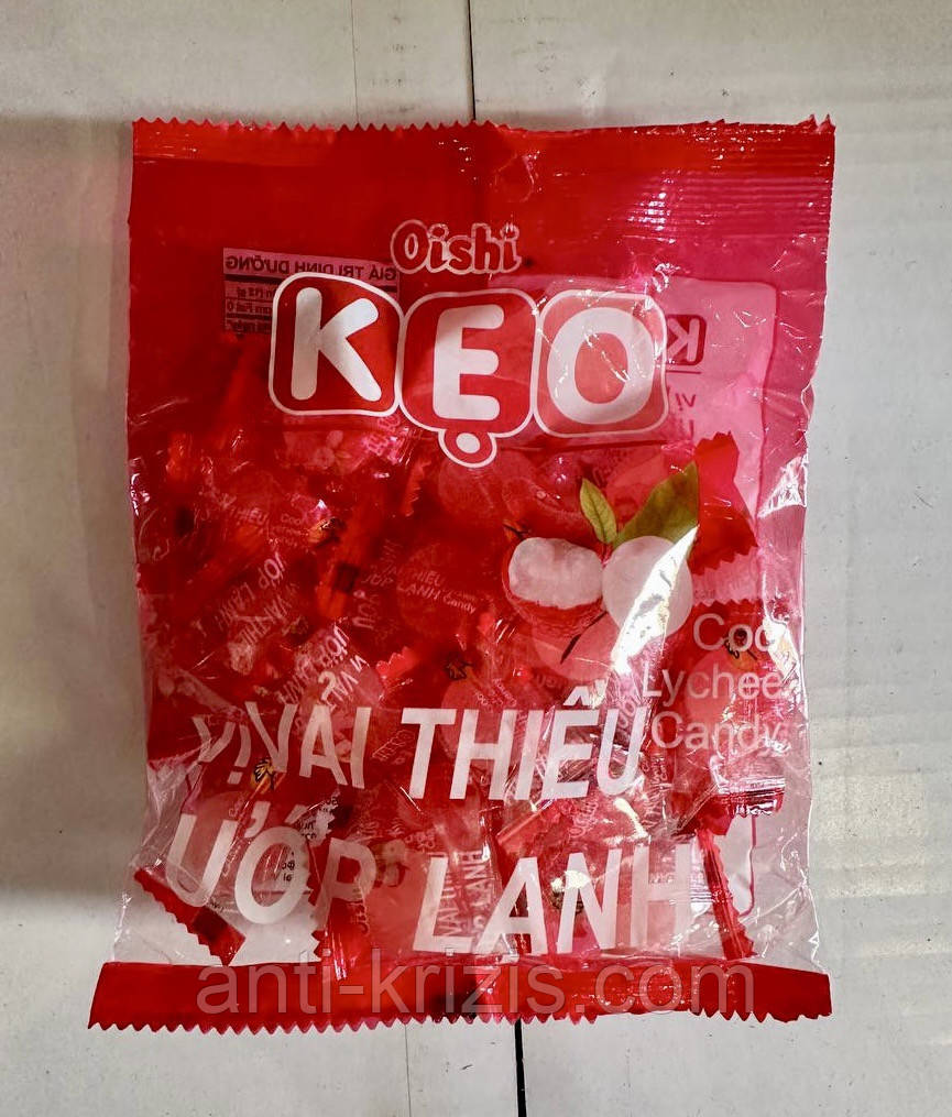 Цукерки OISHI KEO Лічі/Гуава 85 г (В'єтнам), постачання 2025