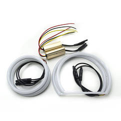 Ангельські очі Lancer X  COTTON White/Yellow (Білі)/Жовтий