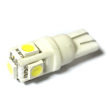 LED Galaxy T10 (W5W) CERAMIC 5050 5SMD White (Білий), фото 1