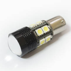 LED Galaxy S25 (P21W 1156 BA15S) CREE Lens 5050 12SMD 5.0W White (Білий)