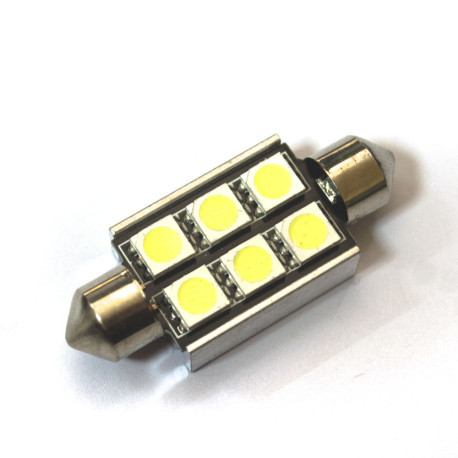 LED Galaxy C5W (SV8,5) CAN 5050 6SMD 36mm White (Білий)
