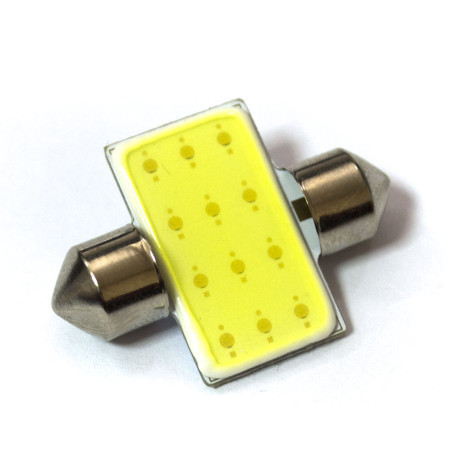 LED Galaxy C5W (SV8,5) COB 1PCS 12 chip 31mm White (Білий), фото 1