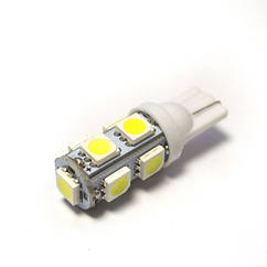 LED Galaxy T10 (W5W) 5050 9SMD White (Білий)