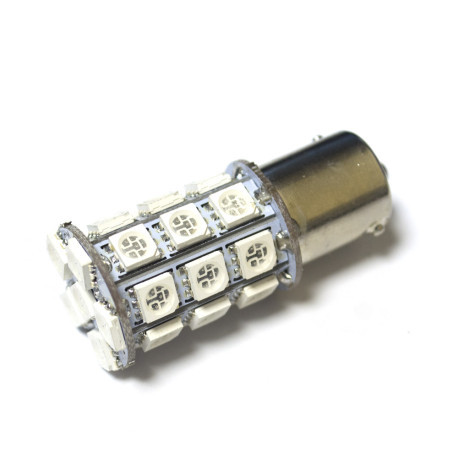LED Galaxy S25 (P21W 1156 BA15S) 5050 27SMD Yellow (Жовтий), фото 1