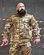 Тактичний костюм із тканини Софтшел/Softshell Мультикам/Multicam, весняна військова форма - фото 2 - id-p2538995365
