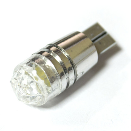 LED Galaxy T10 (W5W) HIGH POWER 3PCS 3.0W Floral Lens White (Білий), фото 1