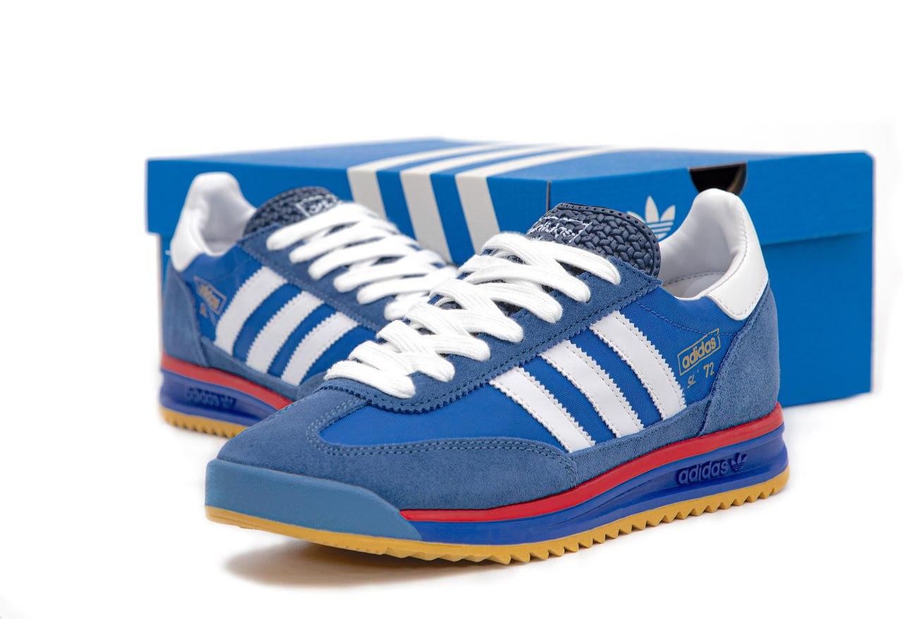 Жіночі сині Кросівки Adidas SL72, фото 1