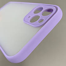 Чохол для Apple iPhone 11 Pro чохол із захистом для камери з кольоровими кнопками на айфон 11 про бузковий tcb, фото 5