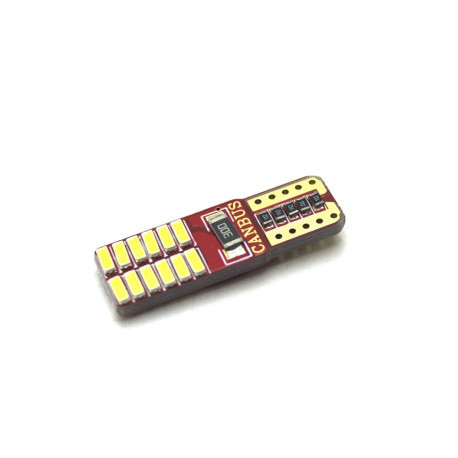 LED Galaxy T10 (W5W) CAN 3014 24SMD 1W White (Білий), фото 1