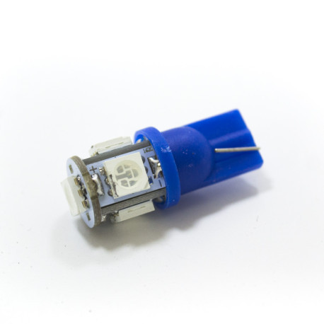 LED Galaxy T10 (W5W) 5050 5SMD Blue (Синій), фото 1