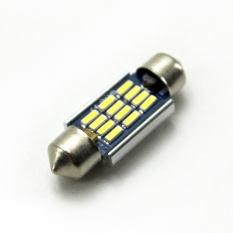 LED Galaxy C5W (SV8,5) CAN SAMSUNG 4014 12SMD 36mm White (Білий), фото 1