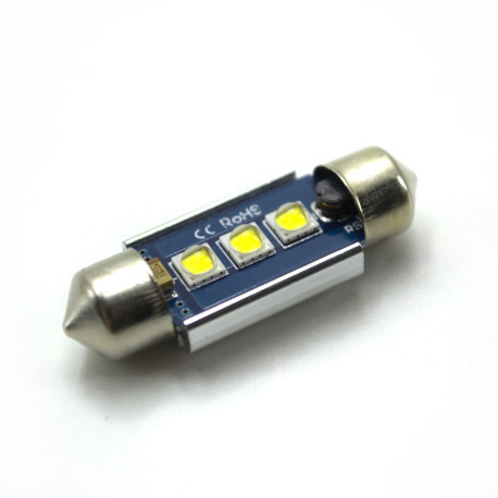 LED Galaxy C5W (SV8,5) CAN CREE 3535 3SMD 36mm White (Білий), фото 1