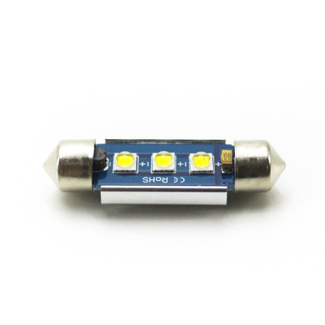 LED Galaxy C5W (SV8,5) CAN CREE 3535 3SMD 39mm White (Білий), фото 1