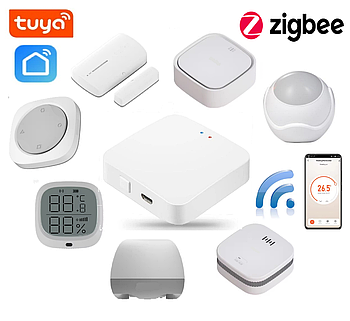 Набір датчиків для розумного дому 1DAL Elite+ | Комплект ZigBee датчиків SensorKit ZB2 | APP "Tuya Smart"