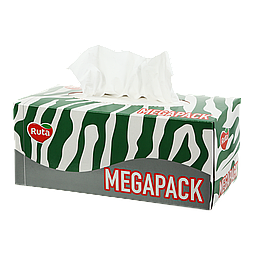 Серветки косметичні "Family Pack" 20х21 см, 226 шт, 2-х шар., білий, RUTA