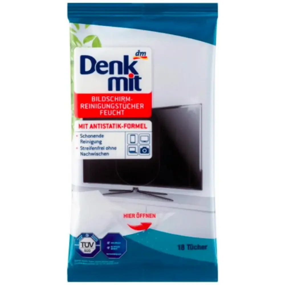 Серветки вологі для екранів Денк Міт Denk Mit bildschirm 20шт