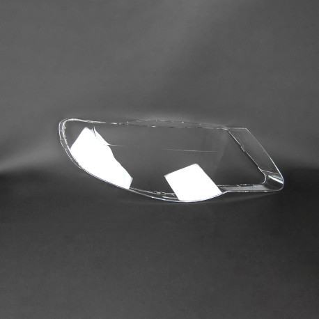 Пластикове скло фари Volkswagen Touareg (Typ 7L) 2007-2010 праве (пасажирське), фото 1