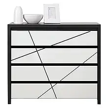 Комод KOM 4S венге магія/білий сніг  Каспіан ВМК Україна