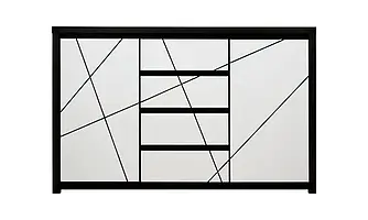 Комод KOM 2D4S венге магія/білий сніг  Каспіан ВМК Україна