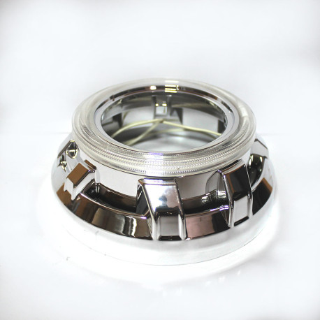 Маски 2,8" Porsche Cayenne OLD + Янгольські очі + інвертора + розсіювачі, фото 1