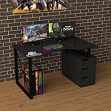 Ігровий стіл Лофт для геймерів із металу і ЛДСП Rasin LOFT-18 ZEUS-Game