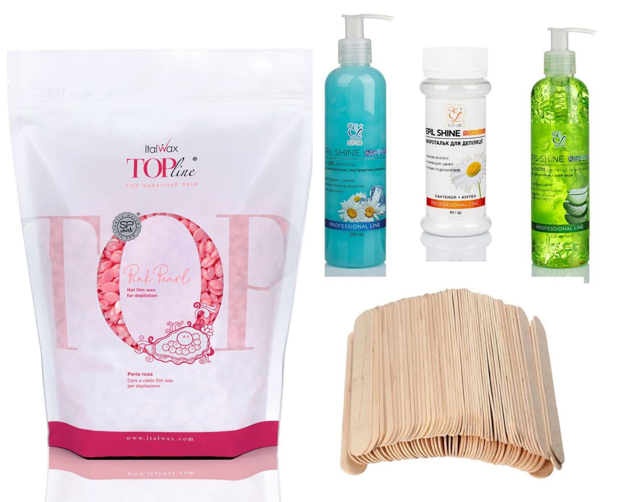 Стартовий набір для депіляції ItalWax TOP Line 5 продуктів, фото 1