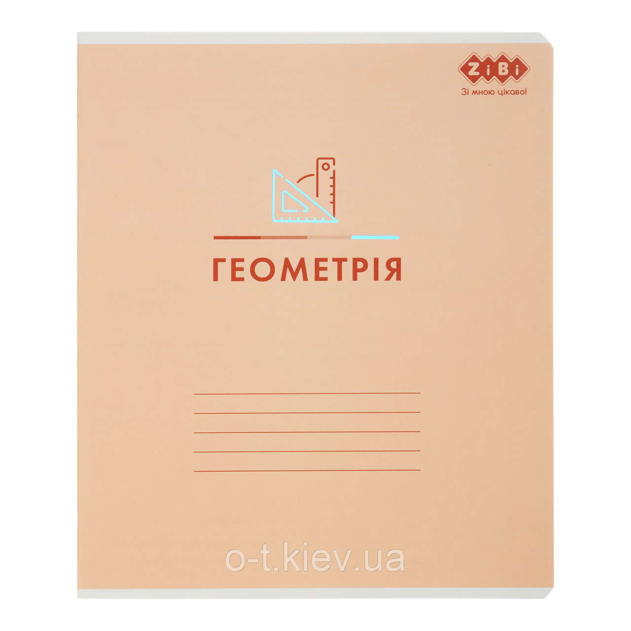 Зошит учнівський загальний PASTEL, 48 арк., клітинка, ГЕОМЕТРІЯ, KIDS LINE (ZB.1701-11)