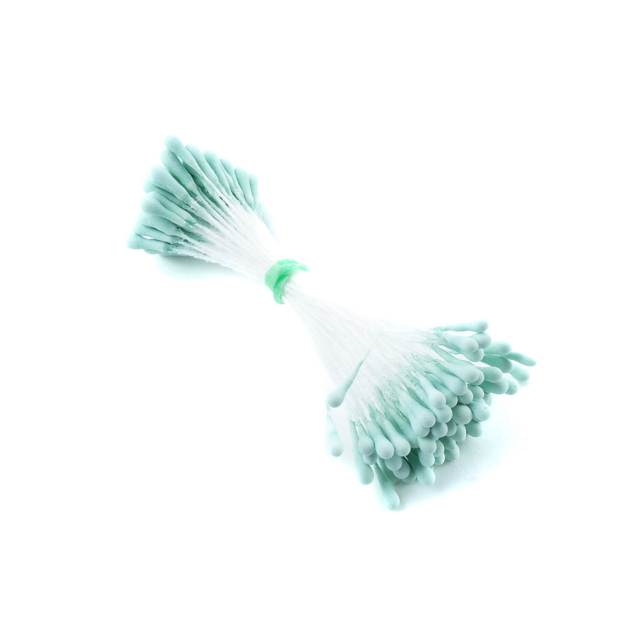 Тичинки матові 2мм Блакитно - зелені 50 ниток TNT002-22, фото 1