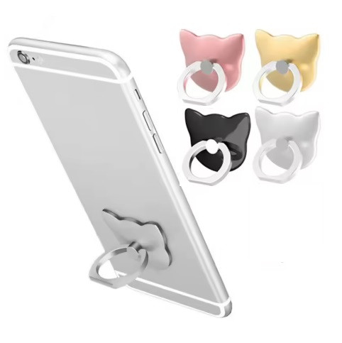 Кільце тримач для телефона Кішка Попсокає на палець PopSocket
