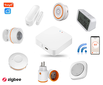 Набір датчиків для розумного дому 1DAL Premium | Комплект ZigBee датчиків SensorKit ZB5 | APP "Tuya Smart"