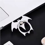 Кільце тримач для телефону Batman кажан чорний колір Попсокет на палець PopSocket, фото 3