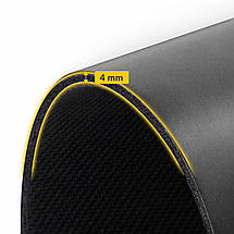 Килимок (мат) спортивний 4FIZJO PU 183 x 68 x 0.4 см для йоги та фітнесу 4FJ0587 Black Poland, фото 2