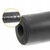 Килимок (мат) спортивний 4FIZJO PU 183 x 68 x 0.4 см для йоги та фітнесу 4FJ0587 Black Poland, фото 5