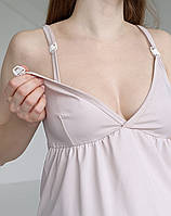 Комплект халат і сорочка з кліпсами для годування CREAMY, фото 8