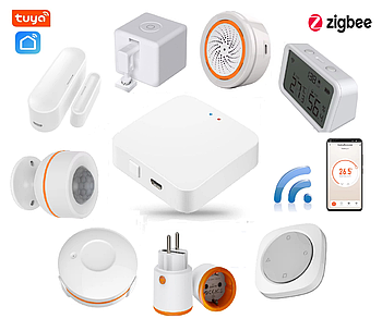 Набір датчиків для розумного дому 1DAL Premium+ | Комплект ZigBee датчиків SensorKit ZB6 | APP "Tuya Smart"