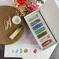 Набір натуральних кристалів 7 чакр