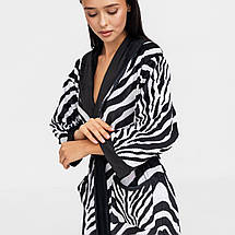 Халат жіночий з плюшевого велюру ексклюзивний Zebra 18265 XS-S ID 5045834, фото 4