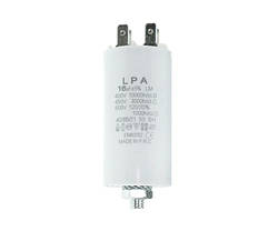 Конденсатор CBB60 16 мкФ 450V, з клемами, різьбовим кріпленням та гайкою (LPA)