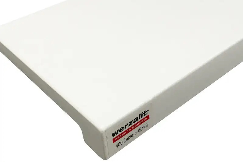 Підвіконня Верзаліт Ексклюзив Werzalit Exclusivе (Німеччина) білосніжне полярно біле, фото 1