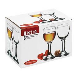 Набір чарок Pasabahce Bistro 6 штук 60 мл d4,5 см h11,2 см скло (44134/6)